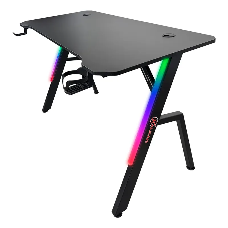 Mesa Gamer Kalkan Illumi RGB Preto Klk00030