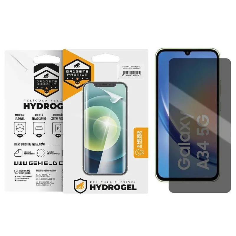 Película Para Samsung Galaxy A34 5g - Privacidade Hydrogel - Gshield