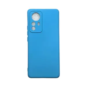 Capa Xiaomi Mi 12 Pro Silicone Aveludada Protege Câmera Colorida Capinha Anti Impacto Mi 12 Pro:azul Céu