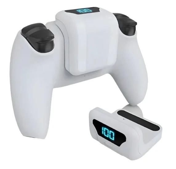 Bateria Externa De Controle Ps5 Dualsense Recarregável Visor