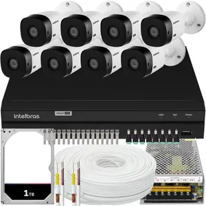 Kit Intelbras Cftv, 10 Cameras VHL 1220, FUL HD + DVR 1016c, HD 1TB