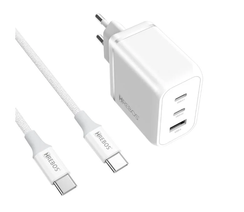 Carregador De Celular Herbos Premium 65w Crg-504c Branco