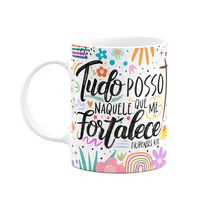 Caneca Motivação, Tudo Posso Naquele Que Me Fortalece