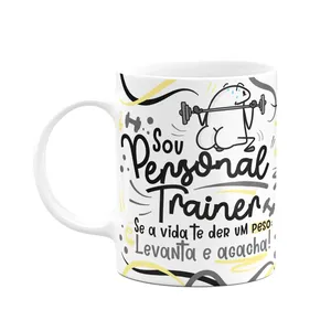 Caneca Flork Profissões, Sou Personal Trainer