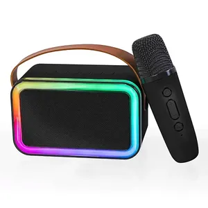 Caixa De Som Microfone De Karaokê Sem Fio Bluetooth Am16 Cor Preto