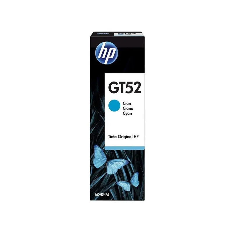 Garrafa de Tinta HP Ciano GT52 Original