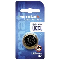 Bateria RENATA CR2430 3V 285mAh Lítio Cartela com 1 Unidade