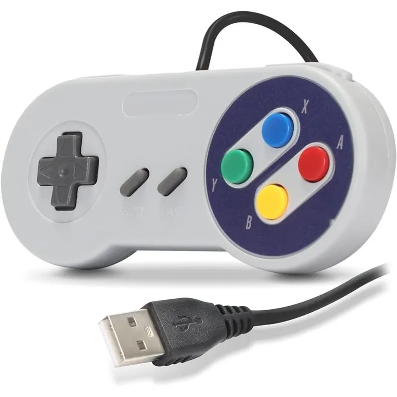 Controle Snes USB, Super Nintendo Emulador, PC, Notebook - Retrô