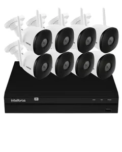 Kit 8 Câmeras Intelbras Im5 Full Hd Nvd 1408 Intelbras Sem Hd.