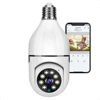 Câmera Segurança Lâmpada Ip Wifi 360° Full Hd Yoosee Inteligente Prova D'água Giratória Visão Noturna Infravermelho Detecção De Movimentos 1080p Hd Bivolt