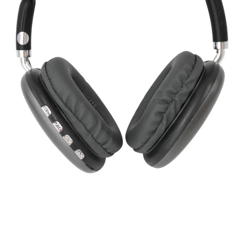 Fone De Ouvido Sem Fio Headphone Bluetooth Microfone Cartão Sd Radio Cor:preto