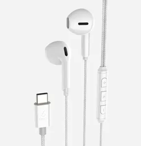 Fone De Ouvido Com Fio Tipo C Com Chip Dac Fancy Branco