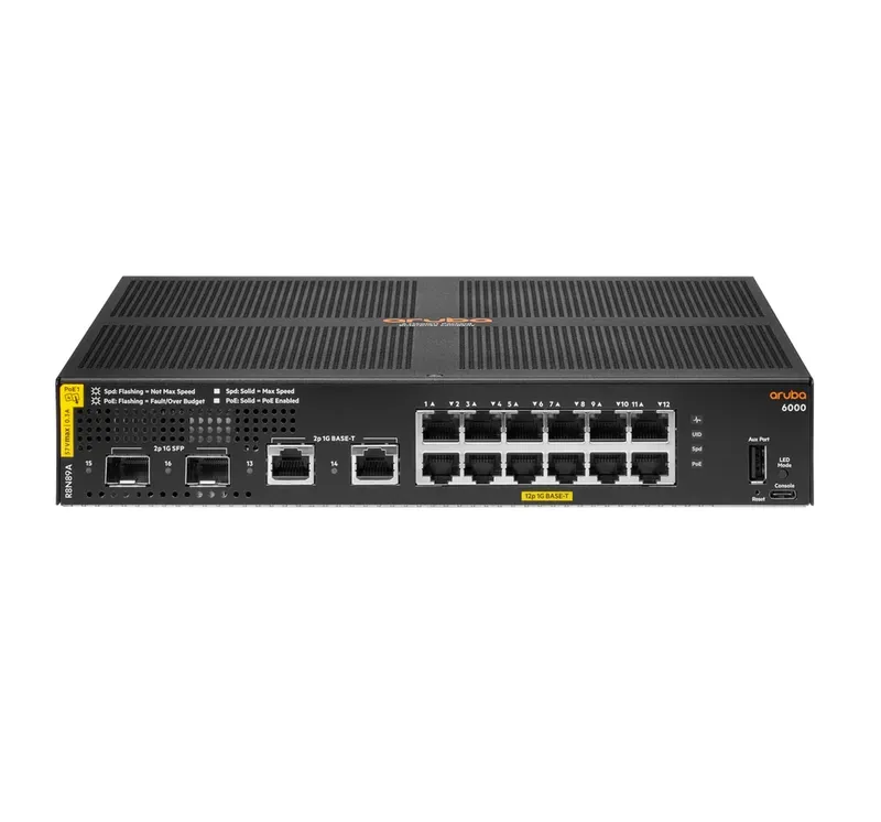 Hewlett Packard Enterprise Aruba 6000, 12G, CL4, 2sfp, 139W