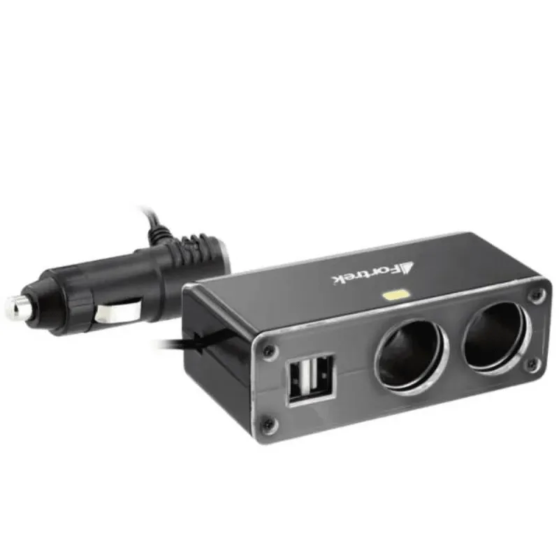 Fonte de Energia 2 Portas 12V/24V 4.1A Fortrek 2 Portas USB Car Hub Carregador Veicular - MPS-201