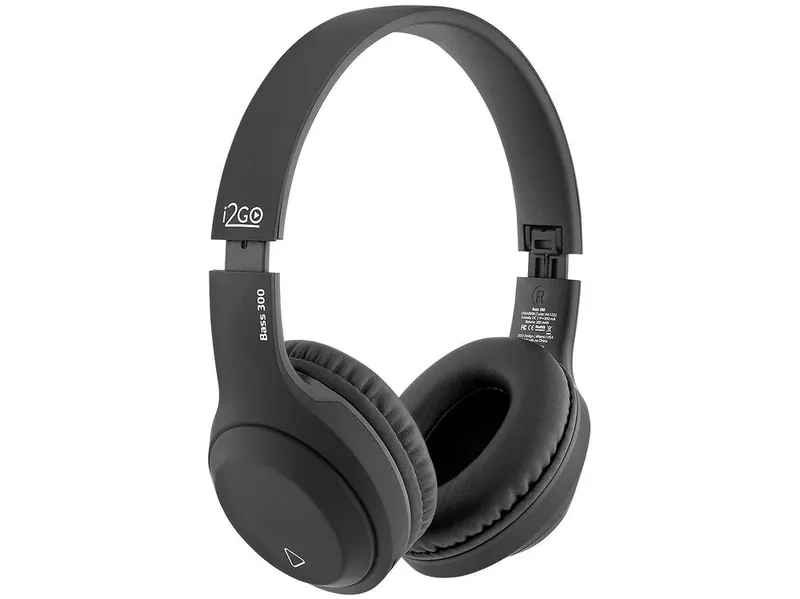 Headphone Bluetooth Bass 300 I2go Até 10h De Bateria