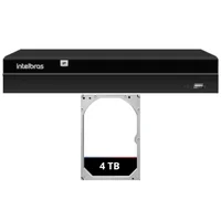 Gravador De Vídeo Nvr Intelbras Nvd 1416 16 Canais Ip 4k Hd 4TB