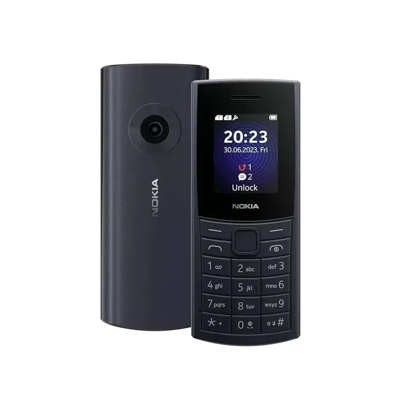 Celular Para Idosos Nokia 110 4g Dois Chips Radio Fm Bluetooth Lanterna preto