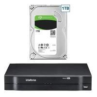 Kit Intelbras, Dvr Mhdx Full HD, 4 Canais + HD 1TB