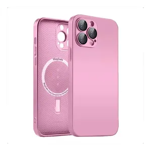 Capa Capinha Case Proteção De Câmera Com Suporte Compatível Iphone 13 Pro - Rosa