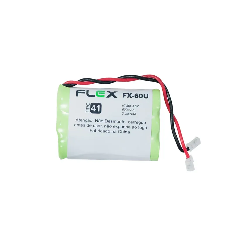 Bateria Telefone Sem Fio, 3.6v, 600 Mah, Tipo 41 Flex - Fx-60u