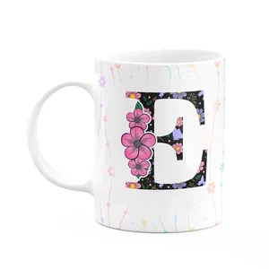 Caneca Today - Com Inicial Do Nome Letra E - 325ml
