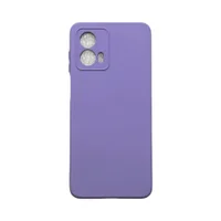 Capa Moto G53 Silicone Aveludada Protege Câmera Colorida Capinha Anti Impacto Moto G53:roxo (câmera Fechada)