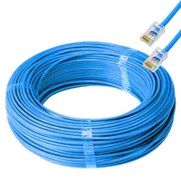 Cabo De Rede Cat6 Furukawa Anatel Montado 30 Metros Azul