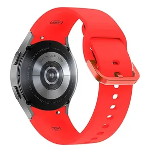 Multiira Para Smartwatch Sam Watch 5: Troca Fácil Vermelha