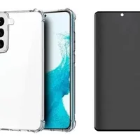 Capa Anti Choque + Película Privativa Fosca Para Samsung Galaxy S22 Plus