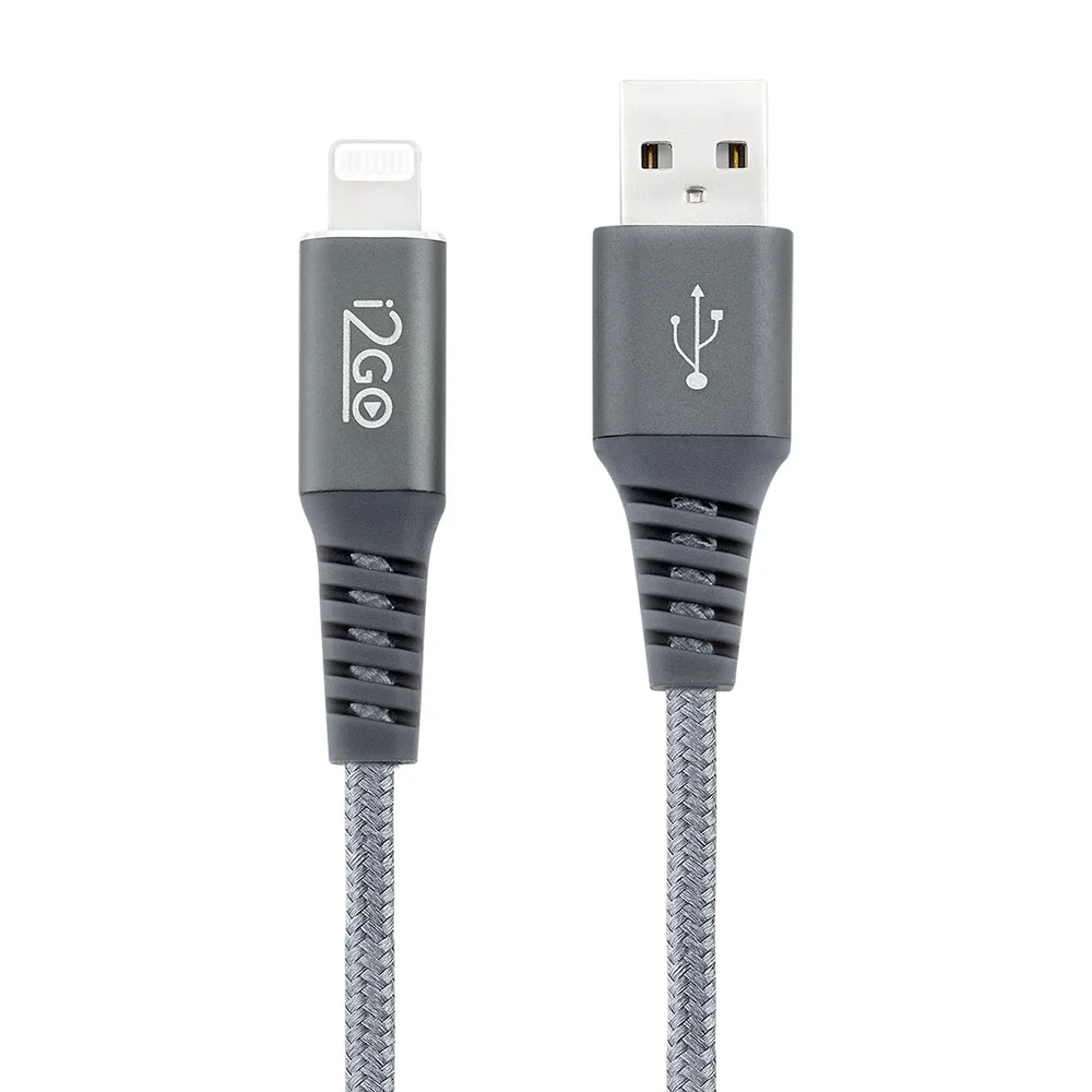 Cabo Lightning I2go Certificado Mfi 2m 2,4a Chumbo