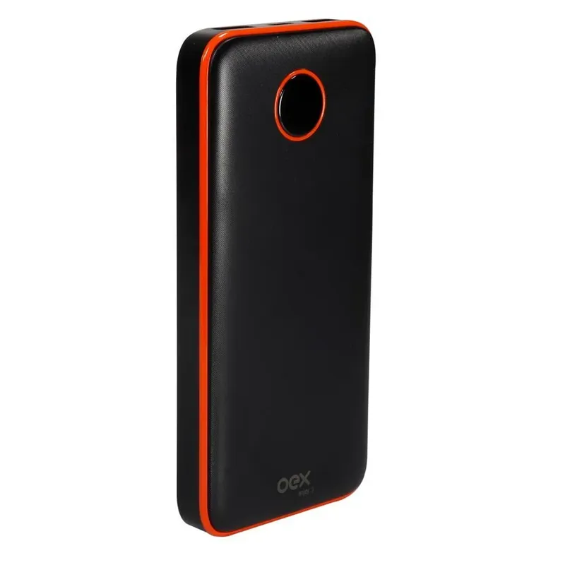 Power Bank Oex Soft, Saída Tipo C USB, 10.000mah, Preto - Pb300