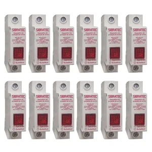Kit Dps Protetor De Surto MonoPolegadasar | 20-40ka 275v | Classe Ii 12 Pçs