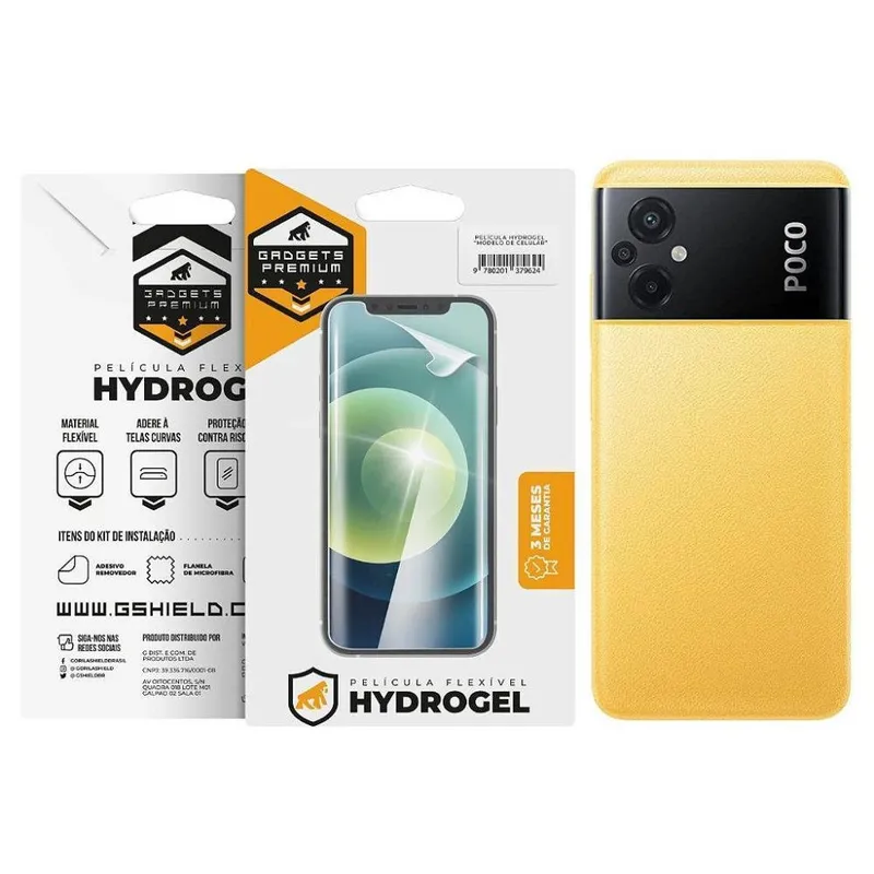 Película Traseira Gshield Para Xiaomi Poco M5, Hydrogel, Fosca