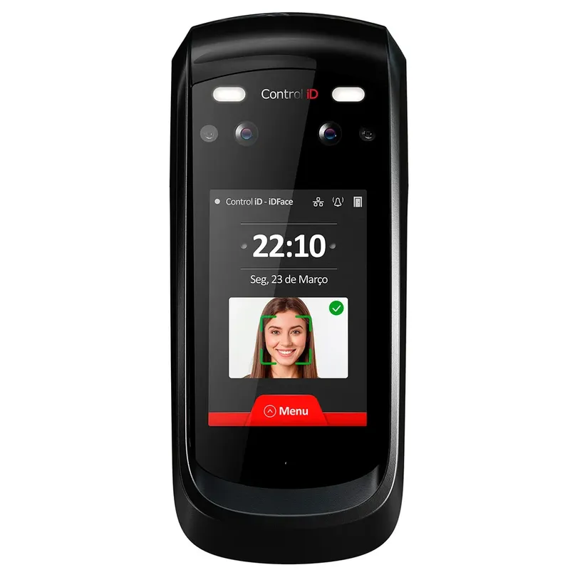 Controle De Acesso Facial Control ID Idface, Ethernet, 125KHz Ask, Até 3000 Faces - Idface/Fp/A