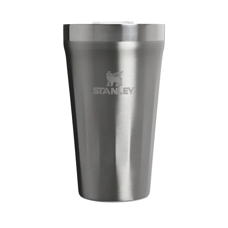 Copo Texturizado Stanley Stainless Steel 473ml, Com Tampa, 8820