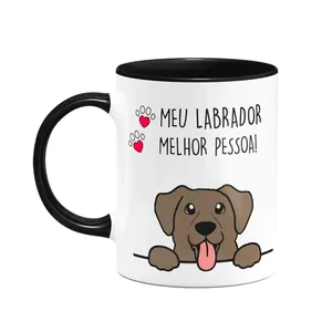 Caneca Dog - Labrador, Melhor Pessoa! B-black - M2