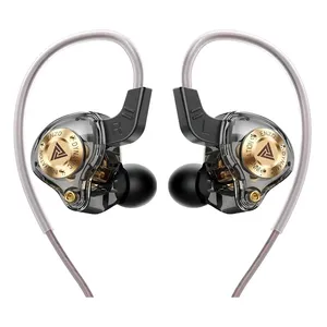 Fone Qkz-enzo Áudio Hi-fi Profissional, Graves Potentes Cabo De Cobre Cristal
