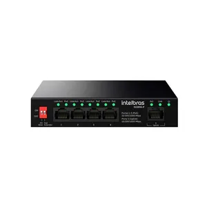 Switch Intelbras S1105g-p, 4p Gigabit Poe, 1p Uplink - 4760130