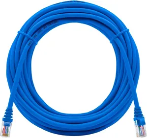Cabo De Rede 30 Metros Internet Pronto Pra Uso Montado Azul
