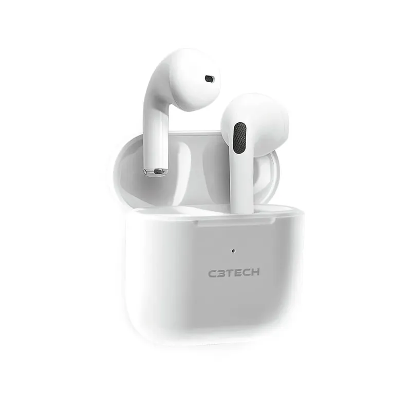 Fone De Ouvido Sem Fio C3tech Bluetooth 5.1 Branco Ep-tws-21wh