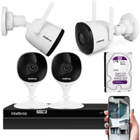 Kit Câmeras Wifi Full Hd Intelbras 2 Internas E 2 Externas