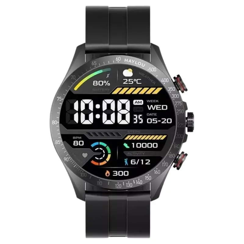 Smartwatch Haylou Solar Pro, Tela de 1.43 Polegadas, Chamada Bluetooth, Função Sos, Assistente De Voz, Amoled