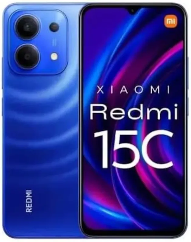 Smartphone Xiaomi Redmi 15c, 4G, 128GB, 6GB RAM, 50MPX, Tela LCD 6.9″, AZUL