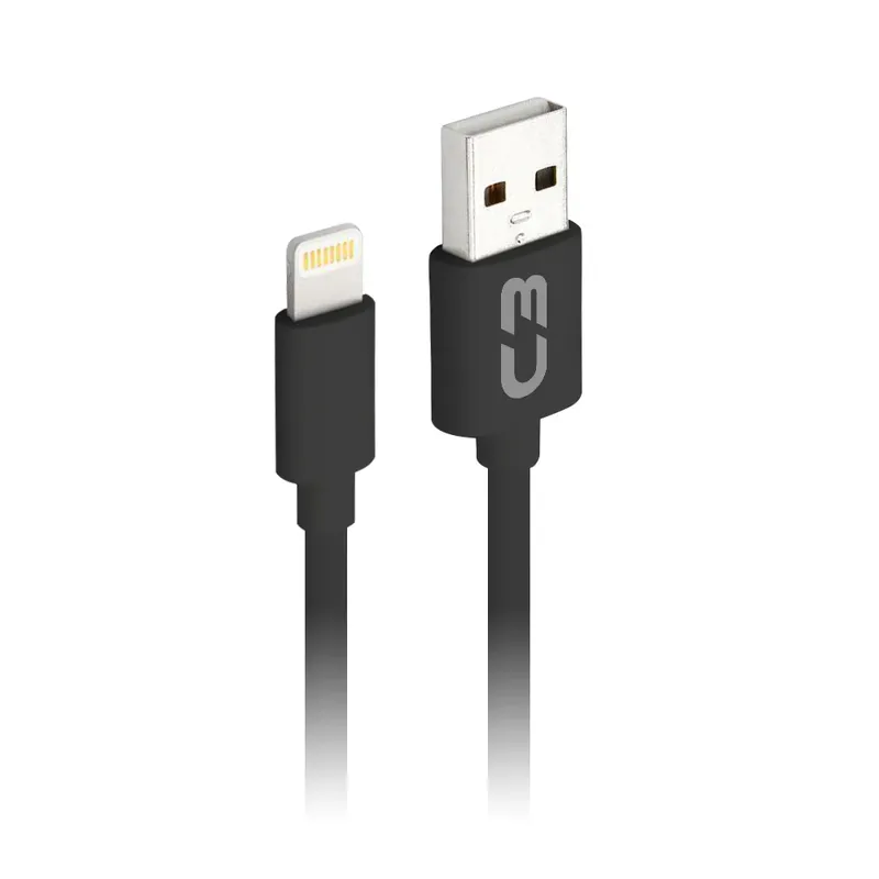 Cabo C3Techtech USB X Lightning Para Iphone, 1m, Preto, Cb-l10bk
