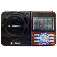 Rádio 9 Faixas Estilo Retrô Fsound Marrom Am Fm Usb Bivolt