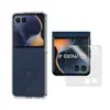 Kit Capa Acrílica E Película Externa Para Moto Razr 60
