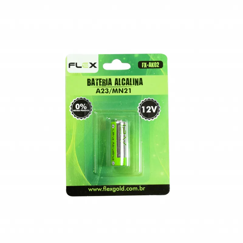 Bateria Alcalina Flex Cartela Com 1 Unidade 23a -12v Fx-ak02