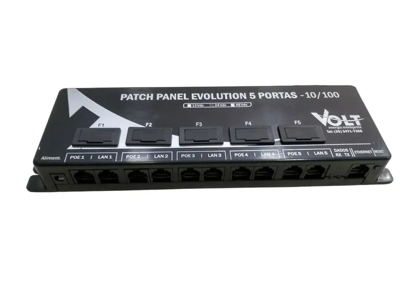 Patch Panel Poe Volt Fast 5p 24v Evolution (v2.1 Antigo)