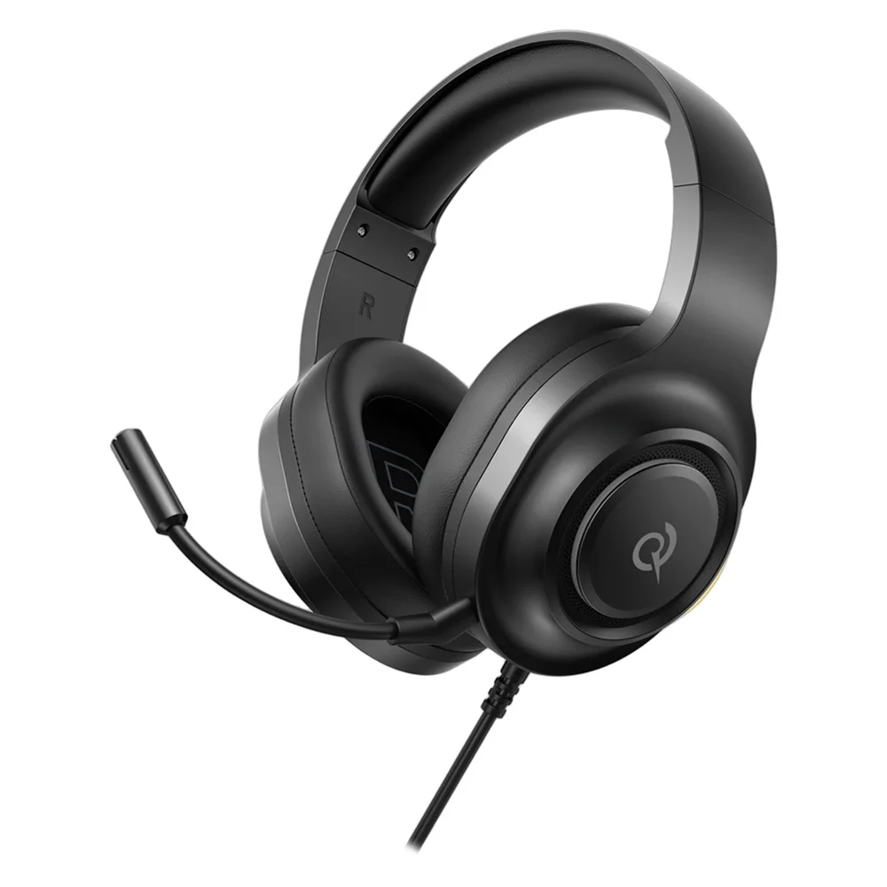 Fone De Ouvido Headset Gamer Qcy Heroad V200 Bh25h4gmc Usb Para PC, Notebook, Ps4, Ps5 - Preto