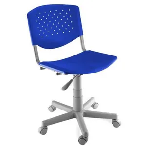Cadeira Design Office Giratória, Linha Polipropileno Atenas, Azul